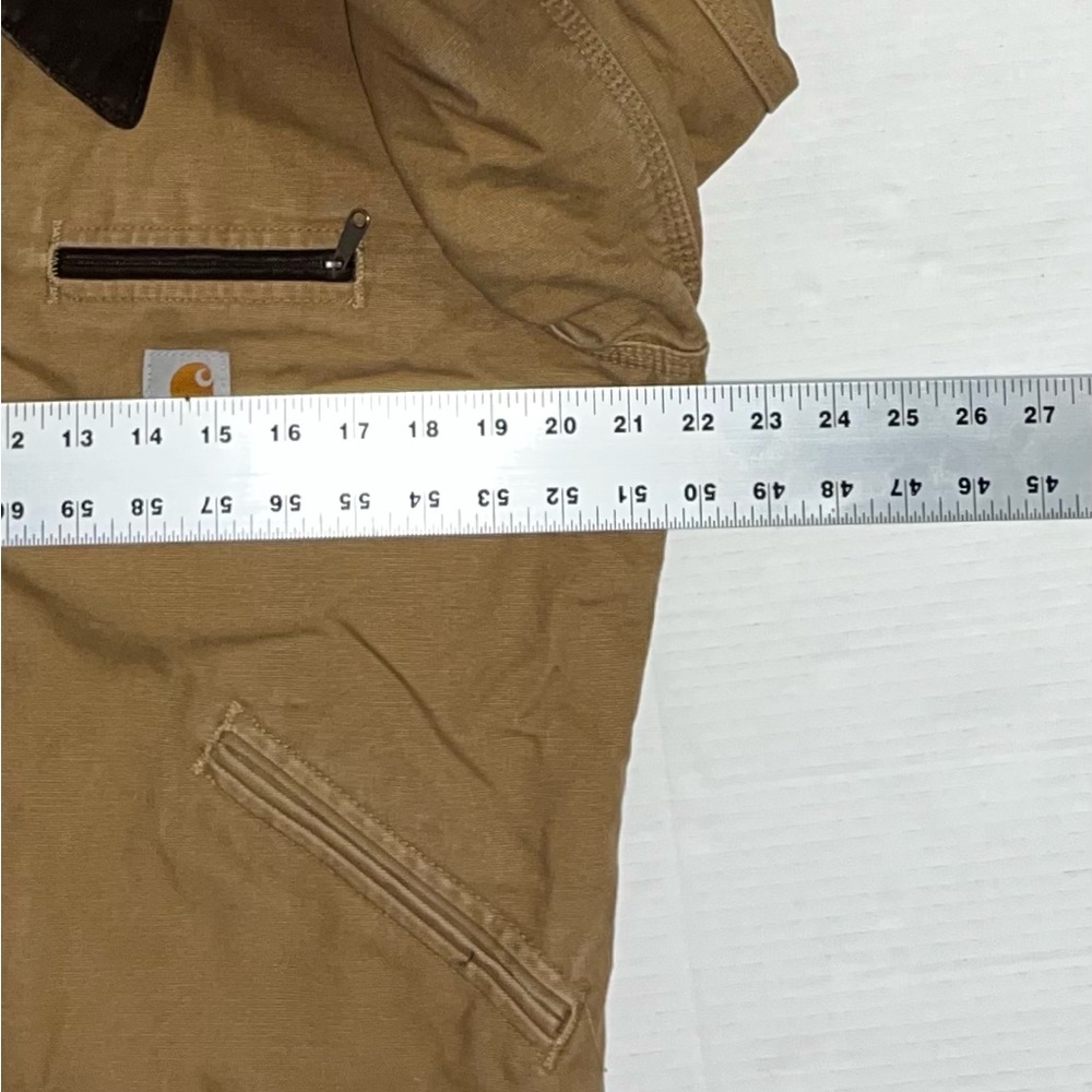 Vintage Carhartt Women M Detroit Jacket Sherpa Lined Wj097 Cml Brown Tan Y2k - Picture 5 of 14